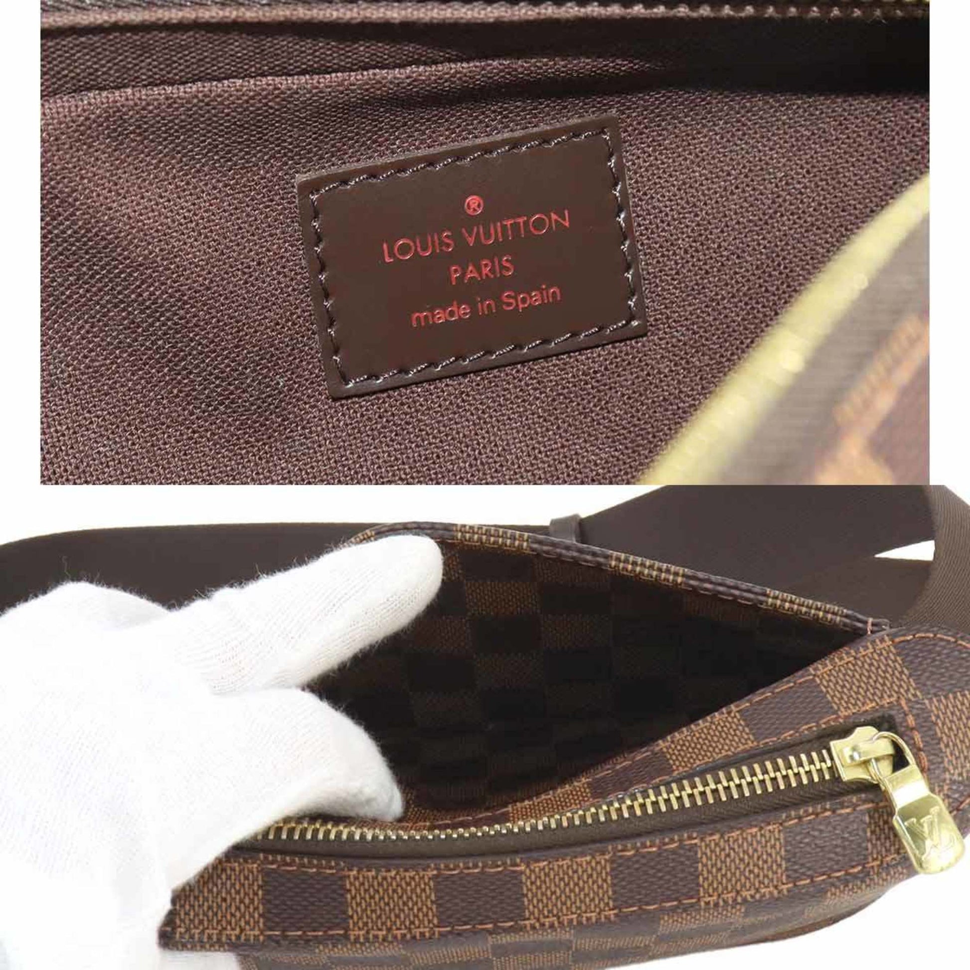 Louis Vuitton Geronimos, Brown, Canvas, clutch