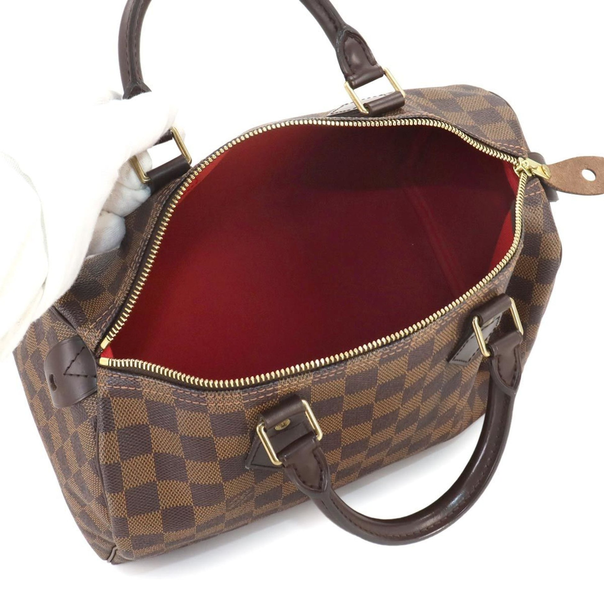 Louis Vuitton Speedy 30, Brown, Canvas, handbag