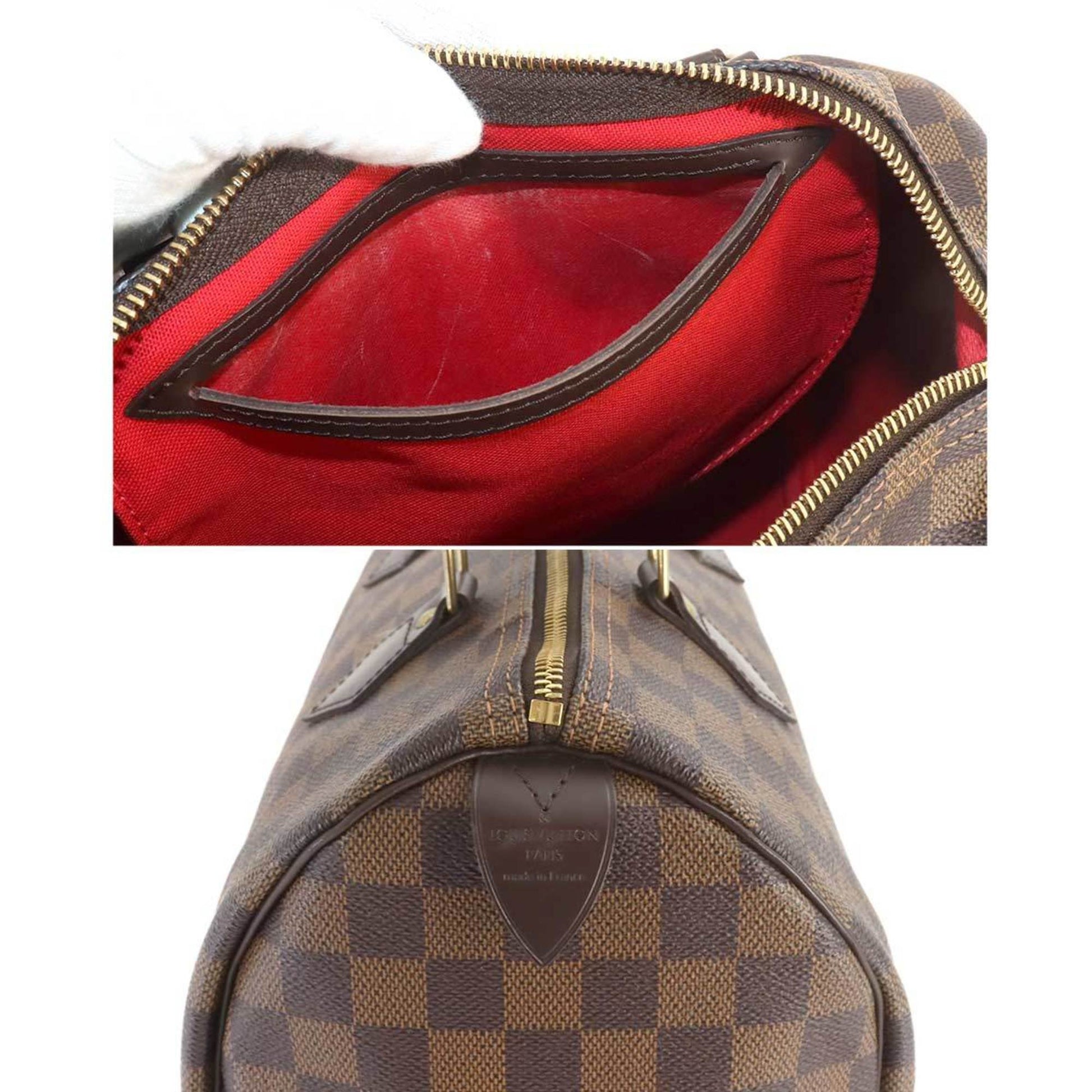 Louis Vuitton Speedy 30, Brown, Canvas, handbag