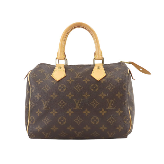 Louis Vuitton Speedy 25, Brown, Canvas, handbag