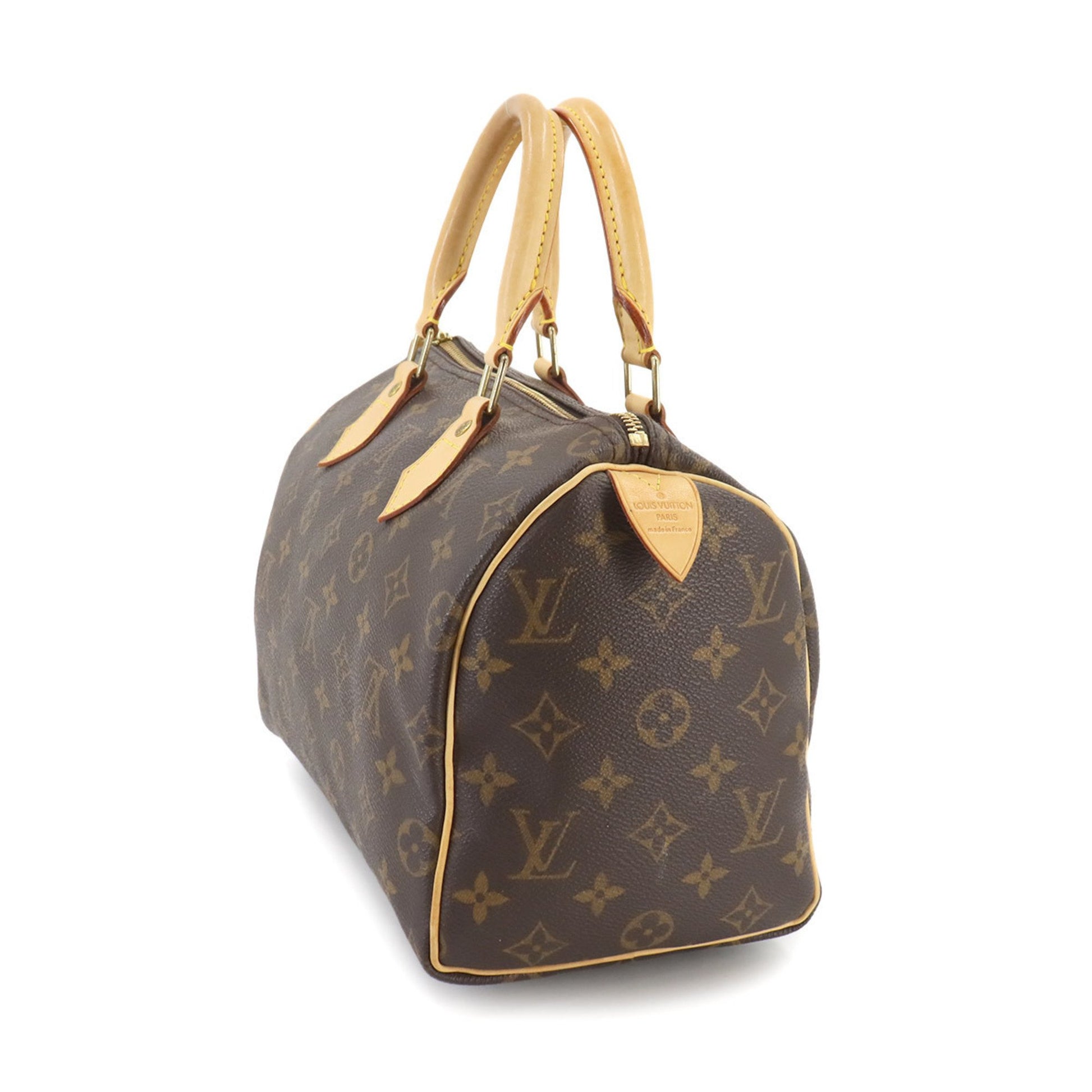 Louis Vuitton Speedy 25, Brown, Canvas, handbag