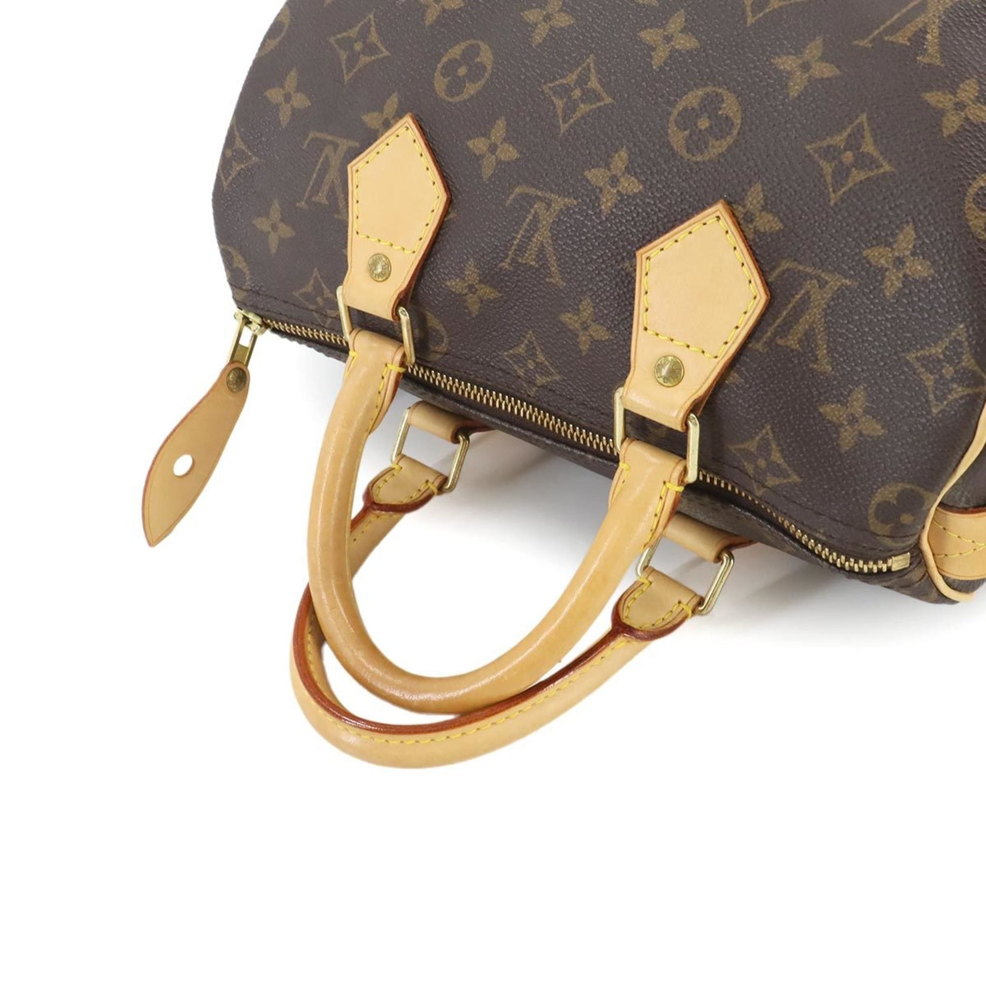 Louis Vuitton Speedy 25, Brown, Canvas, handbag