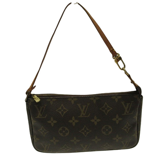 Louis Vuitton Pochette accessoires, Brown, Canvas, clutch