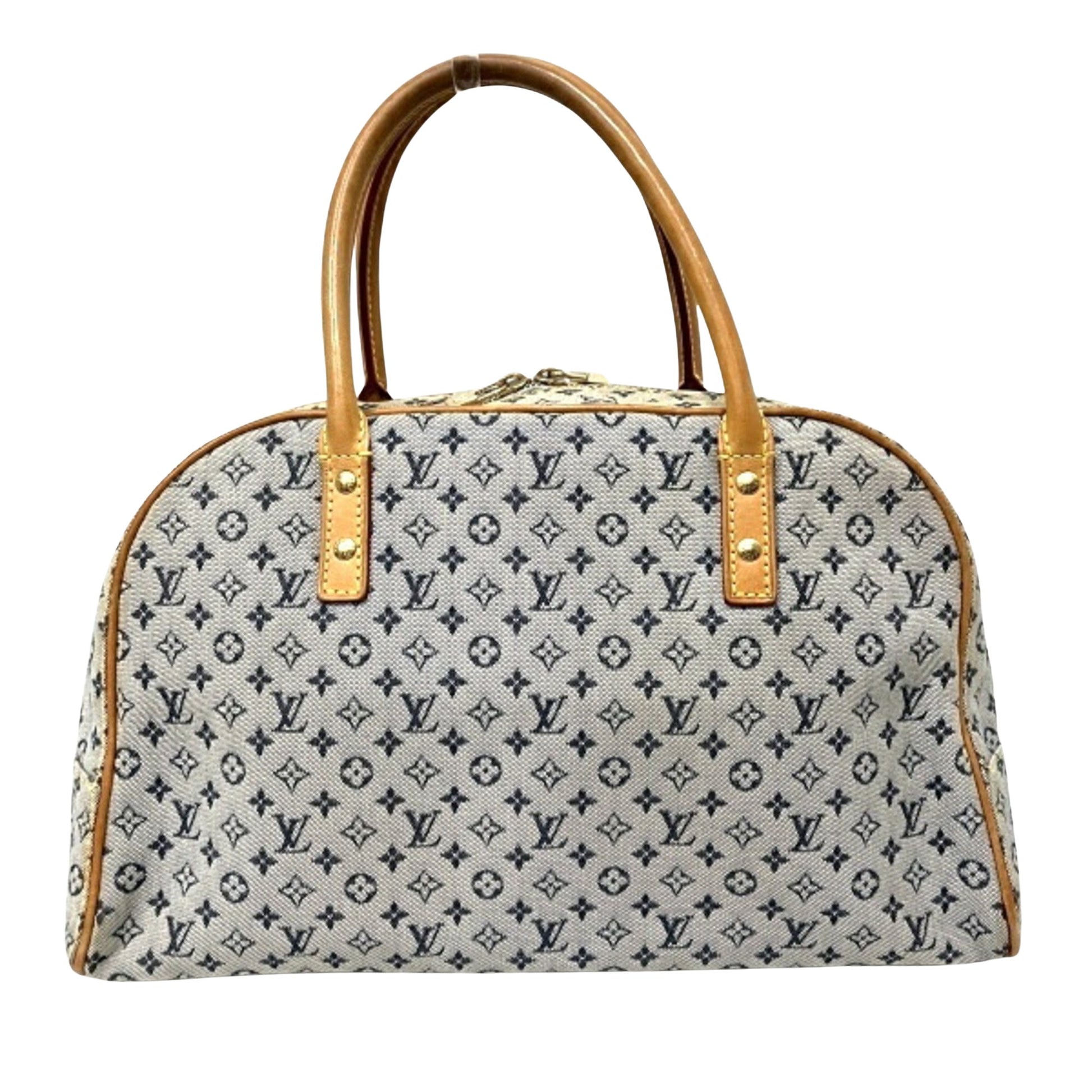 Louis Vuitton Marie, Navy, Canvas, travel