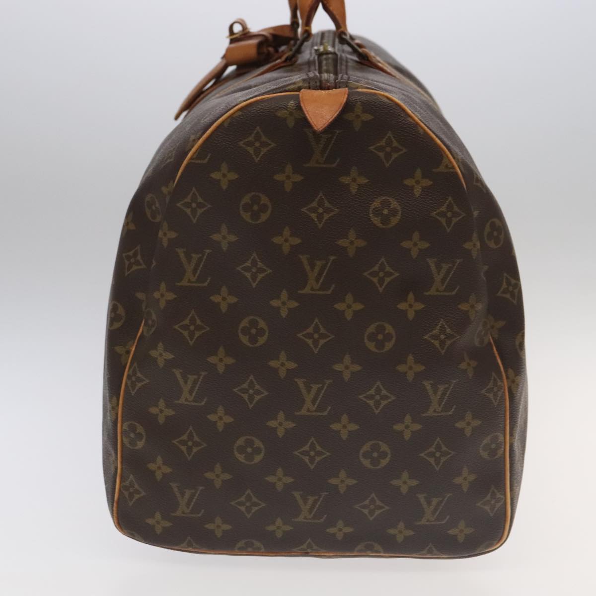 Louis Vuitton Keepall 60, Brown, Canvas, travel