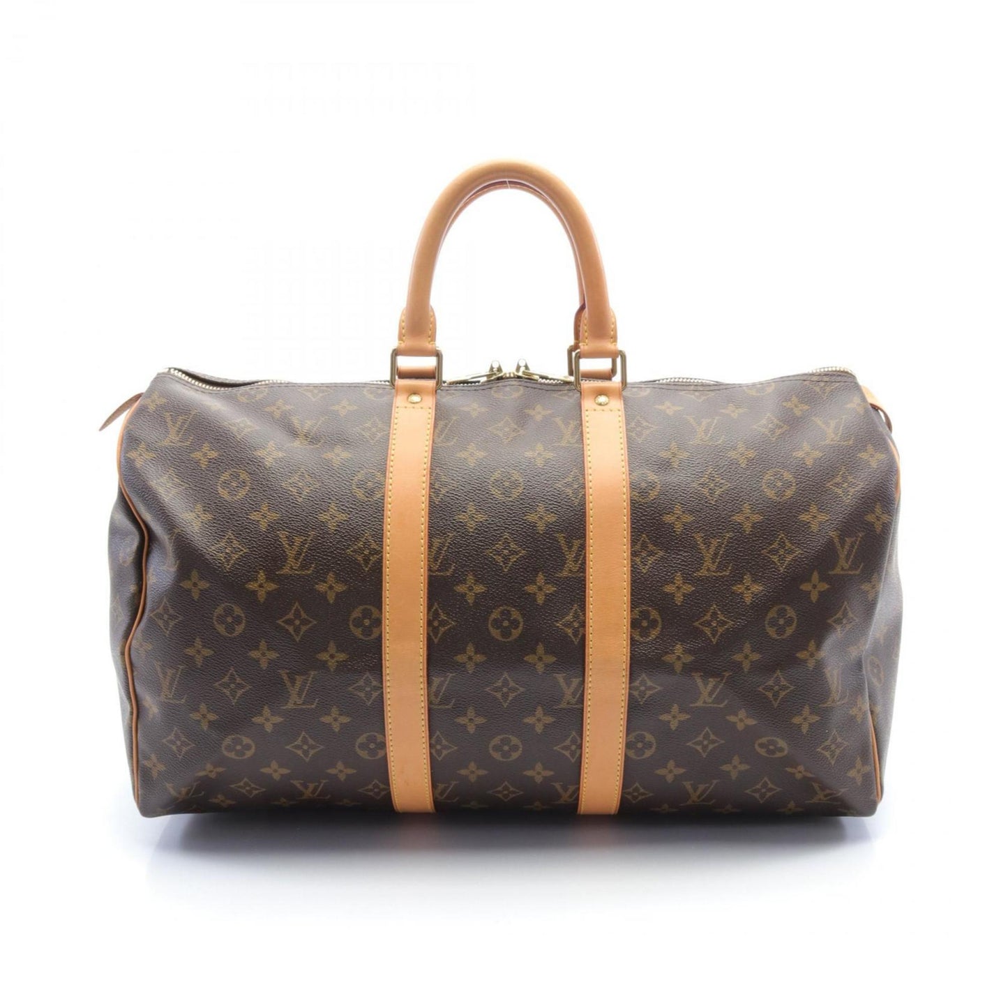 Louis Vuitton Keepall 45, Brown, Canvas, travel