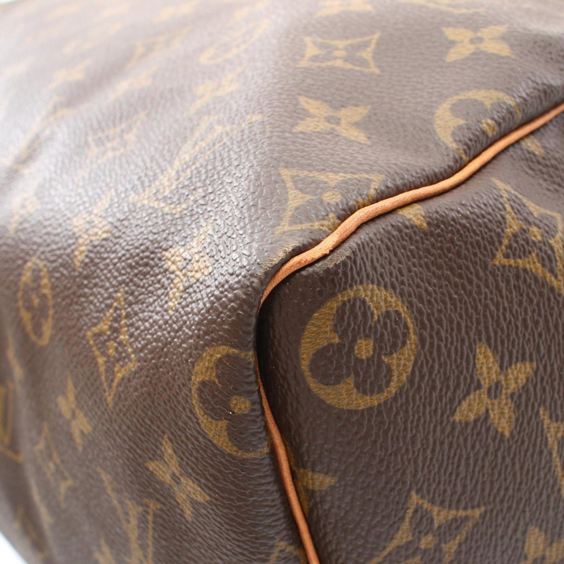 Louis Vuitton Speedy 40, Brown, Canvas, handbag