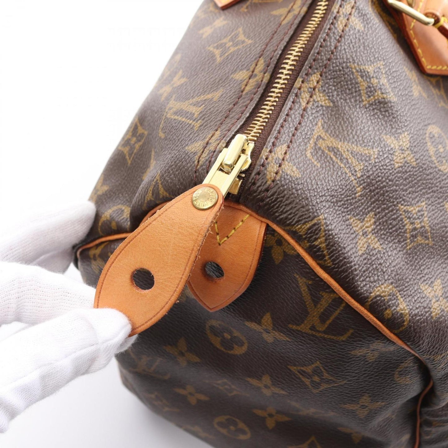 Louis Vuitton Speedy 40, Brown, Canvas, handbag