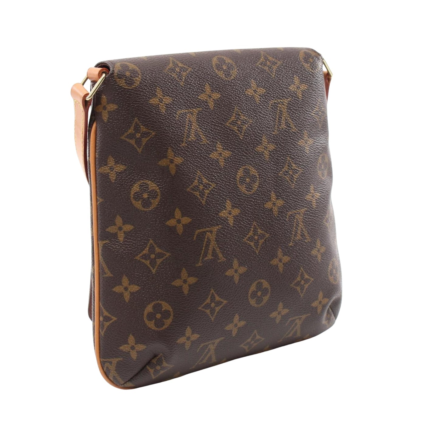 Louis Vuitton Musette Salsa, Brown, Canvas, shoulder