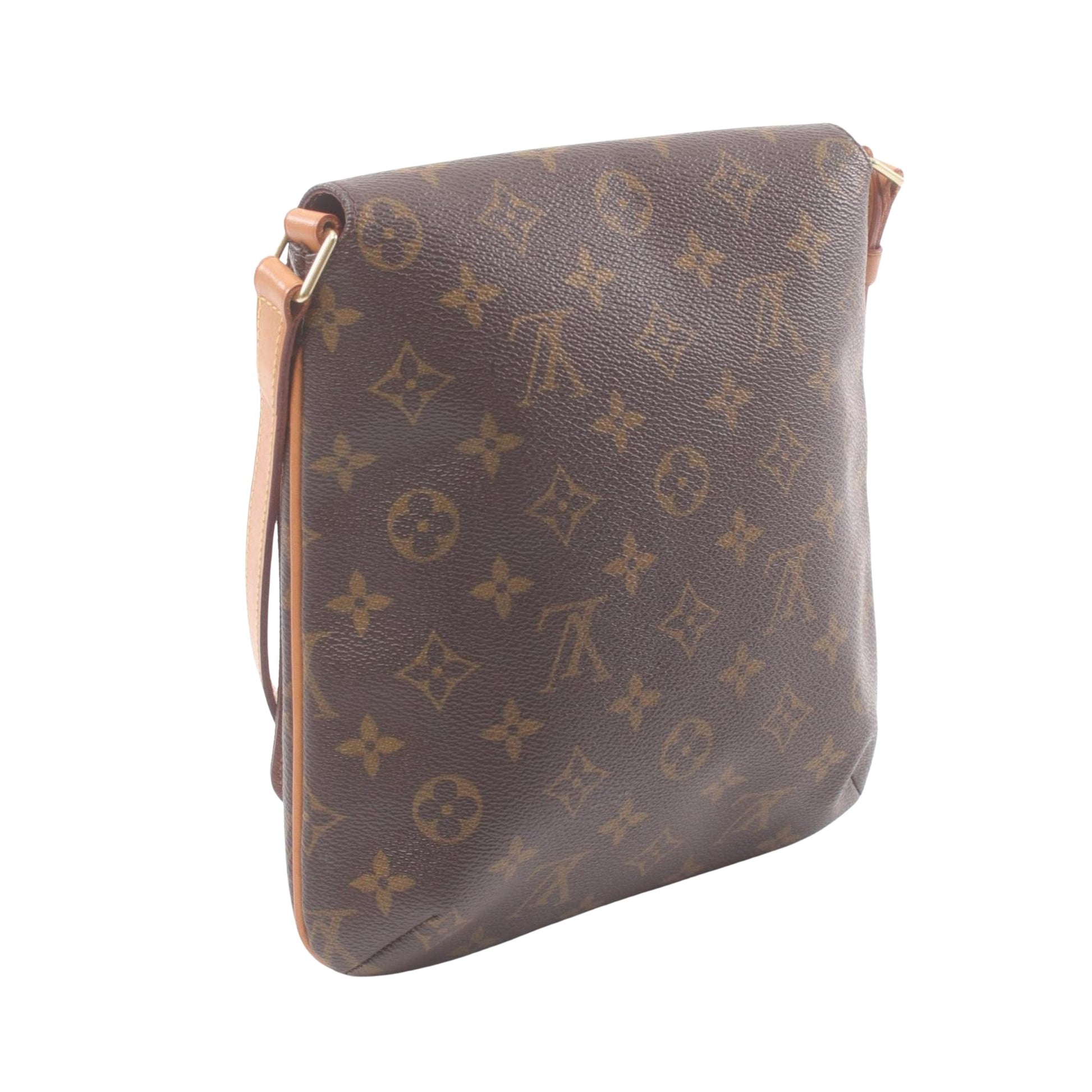 Louis Vuitton Musette Salsa, Brown, Canvas, shoulder