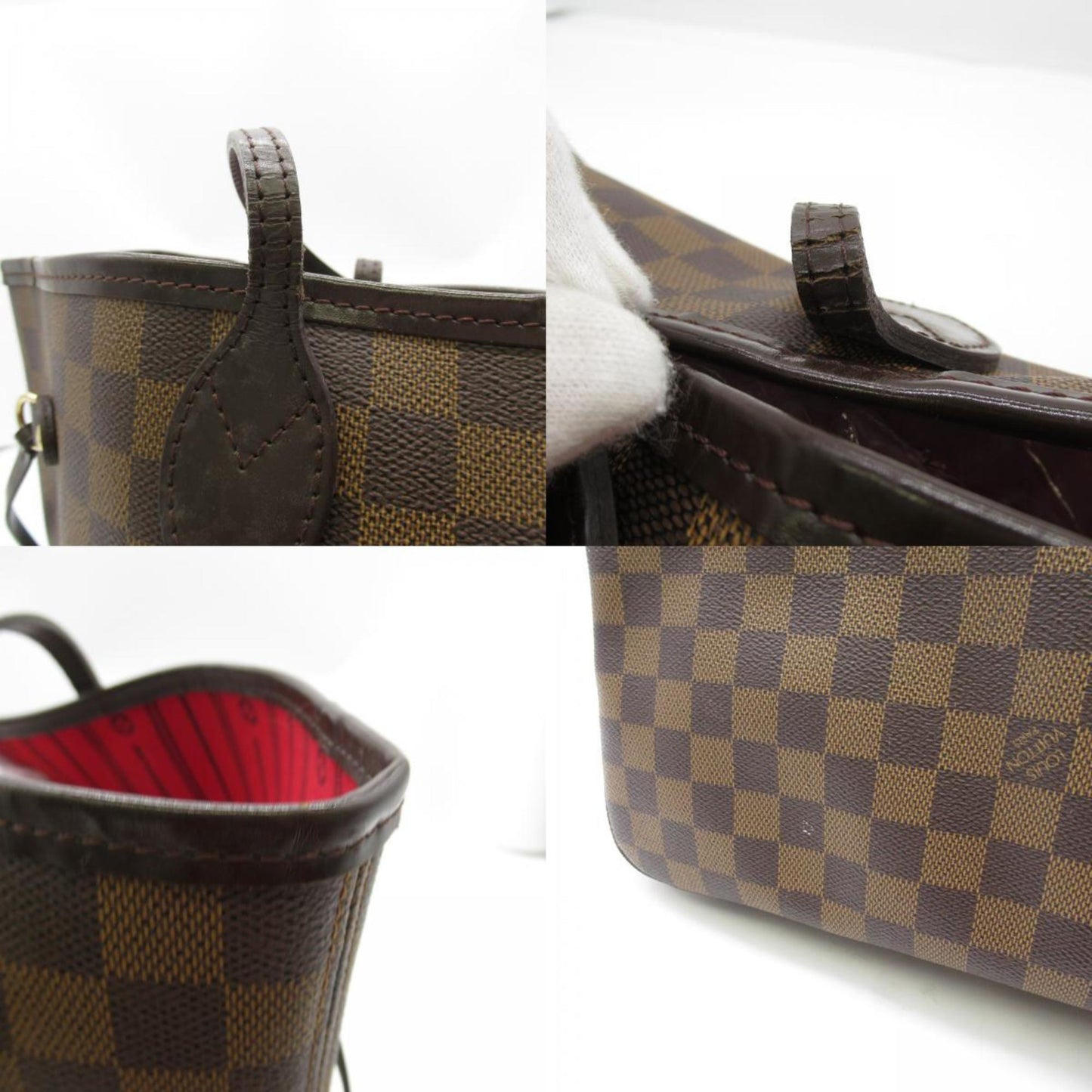 Louis Vuitton Neverfull MM, Brown, Canvas, tote