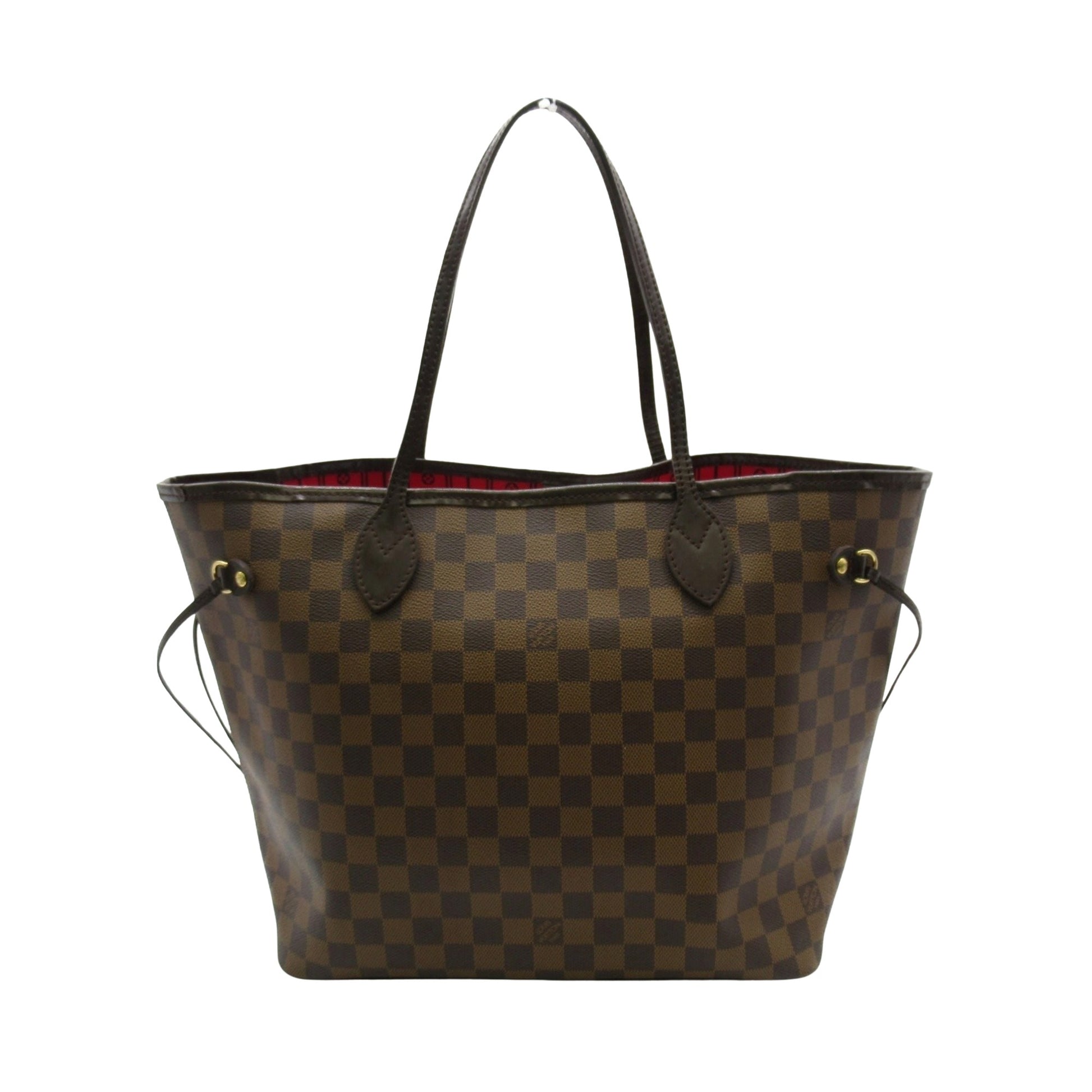 Louis Vuitton Neverfull MM, Brown, Canvas, tote