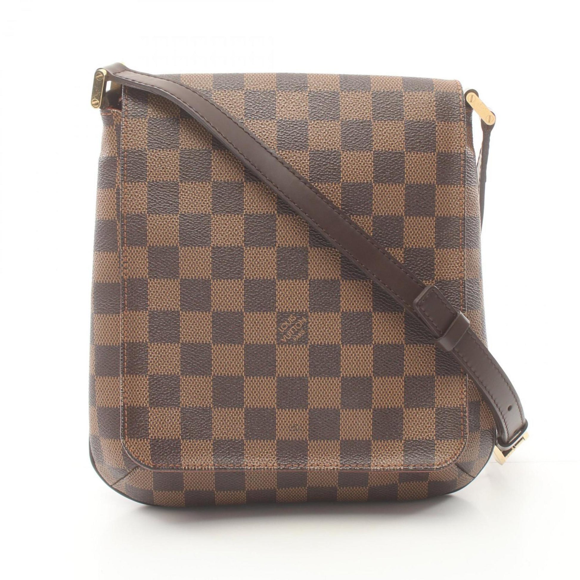 Louis Vuitton Musette Salsa, Brown, Canvas, shoulder