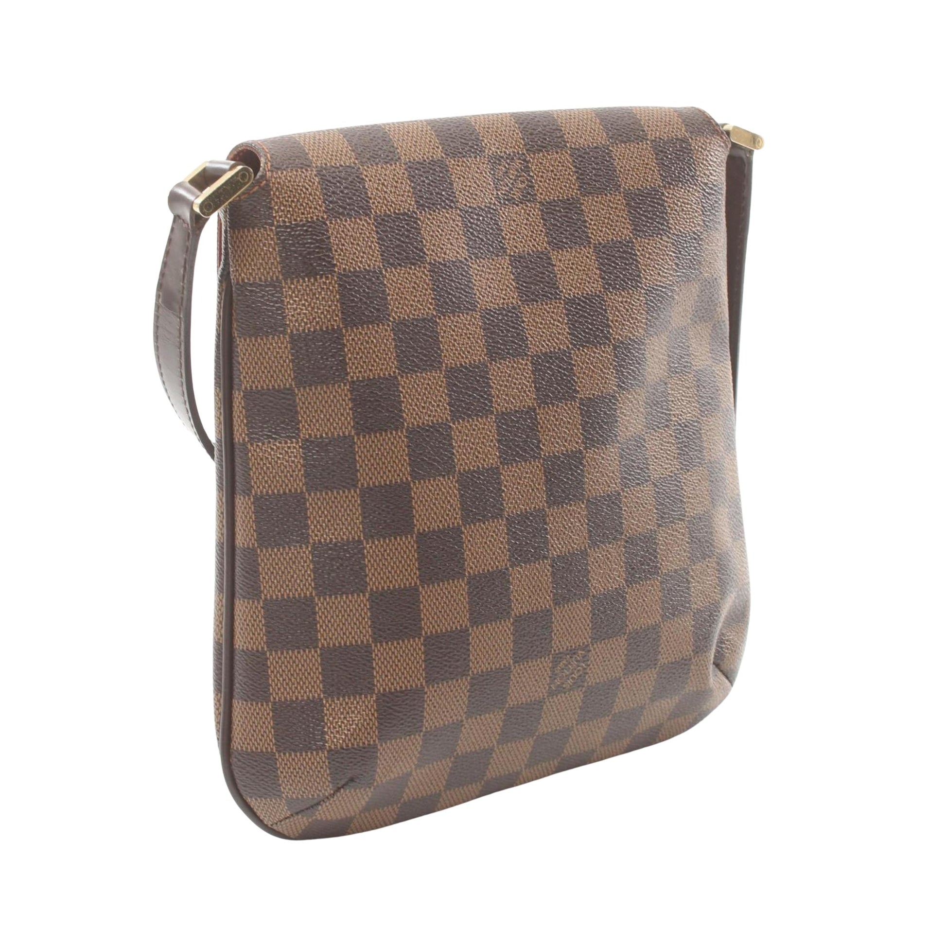 Louis Vuitton Musette Salsa, Brown, Canvas, shoulder