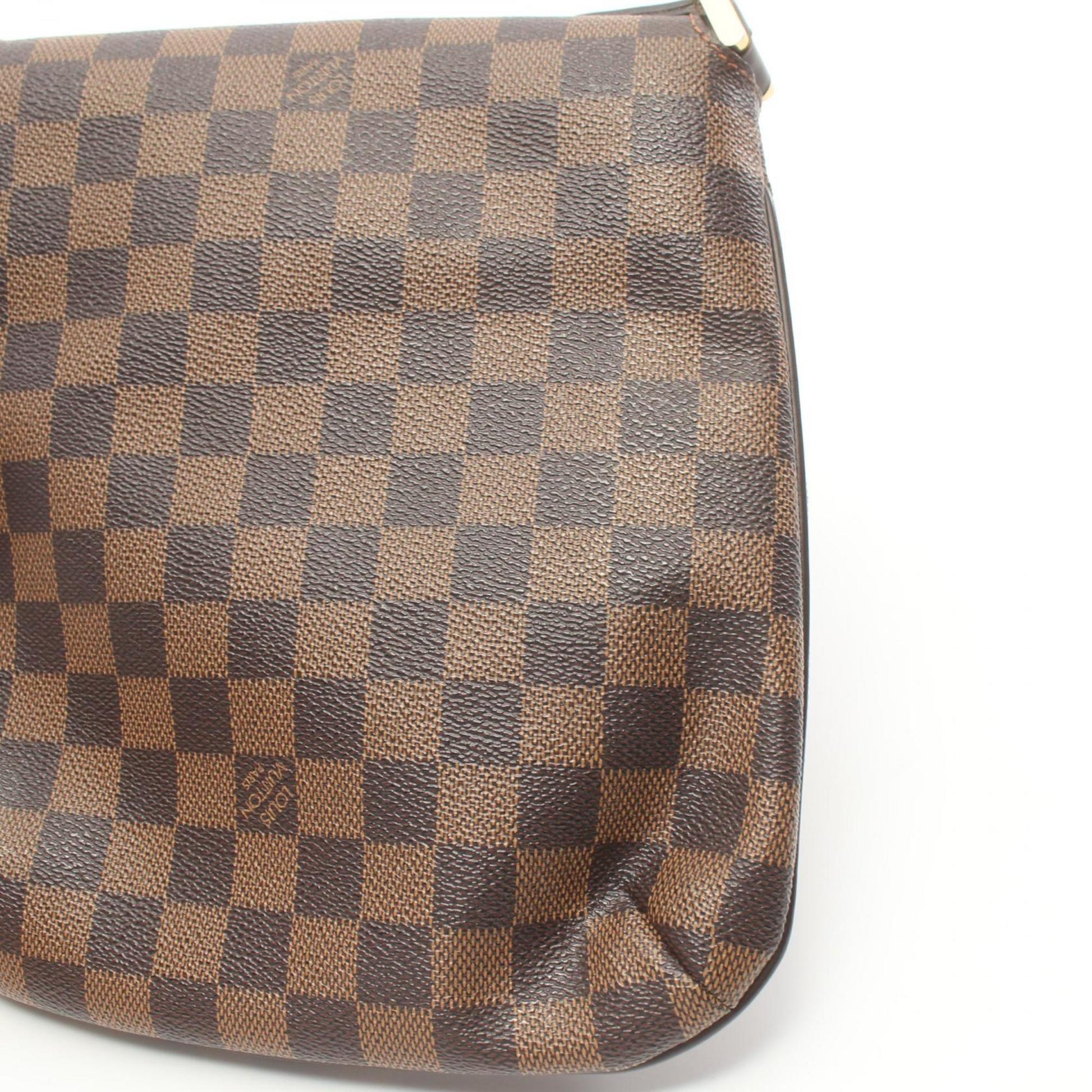 Louis Vuitton Musette Salsa, Brown, Canvas, shoulder