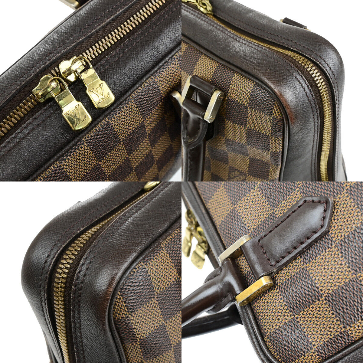 Louis Vuitton Brera, Brown, Canvas, handbag