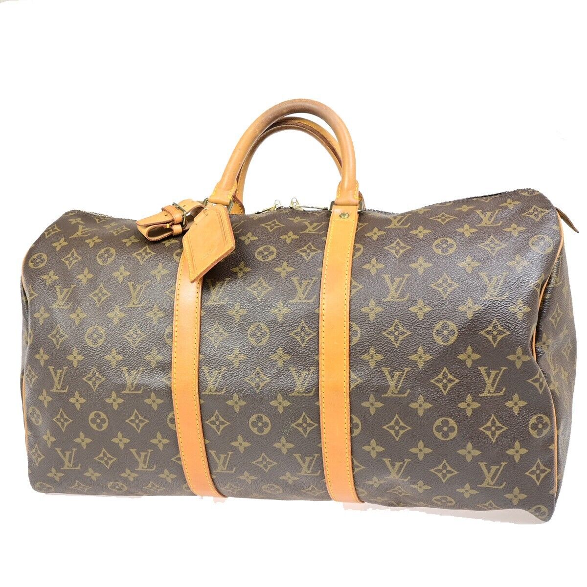 Louis Vuitton Keepall 50, Brown, Canvas, travel