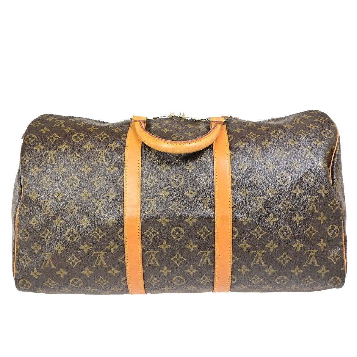 Louis Vuitton Keepall 50, Brown, Canvas, travel