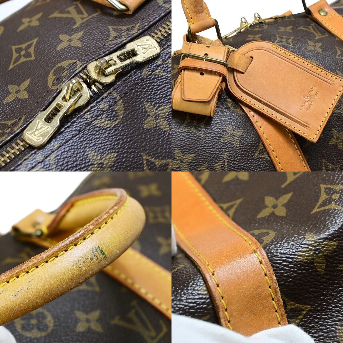 Louis Vuitton Keepall 50, Brown, Canvas, travel