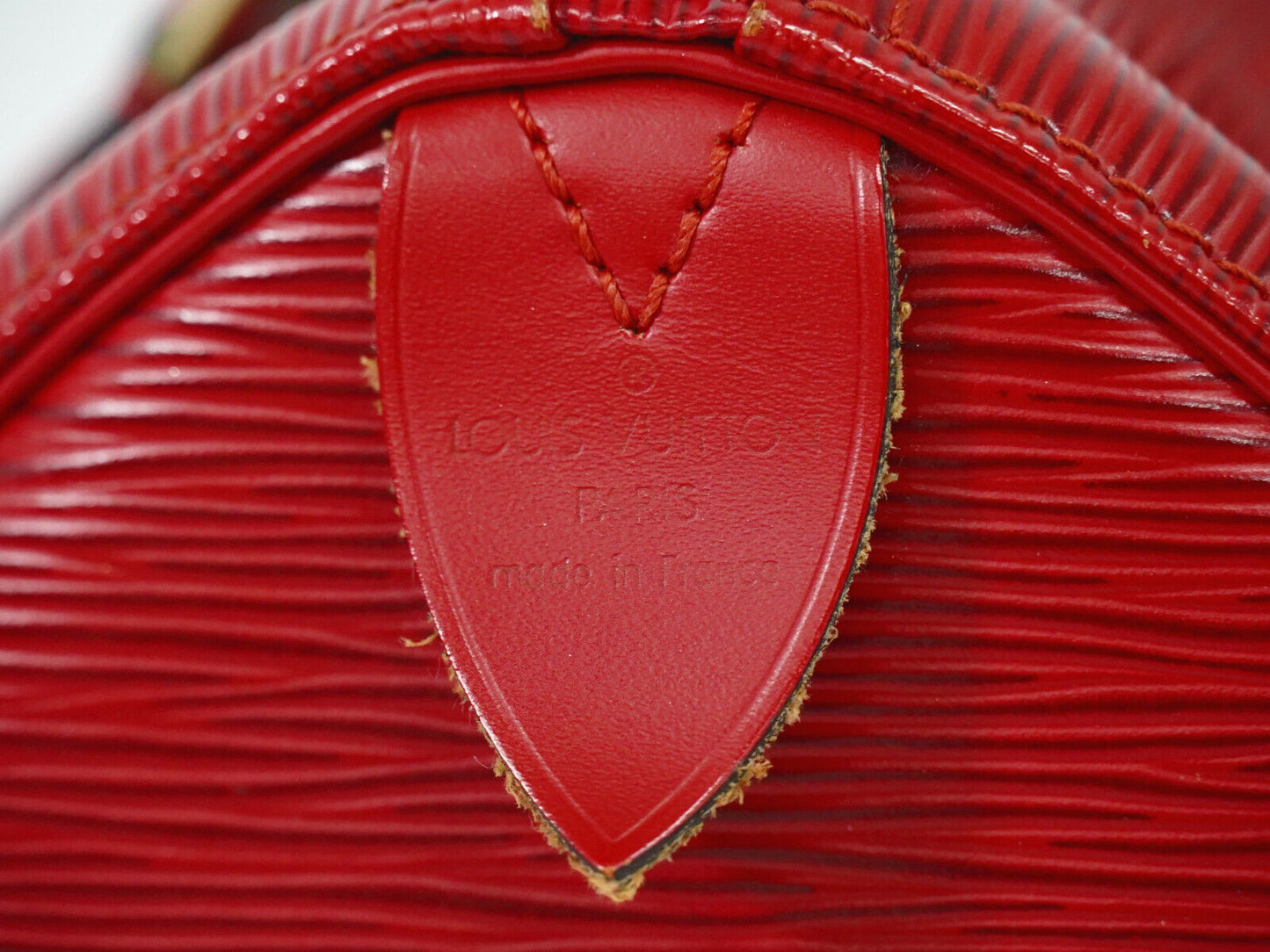 Louis Vuitton Speedy 25, Red, Gold Plated, handbag