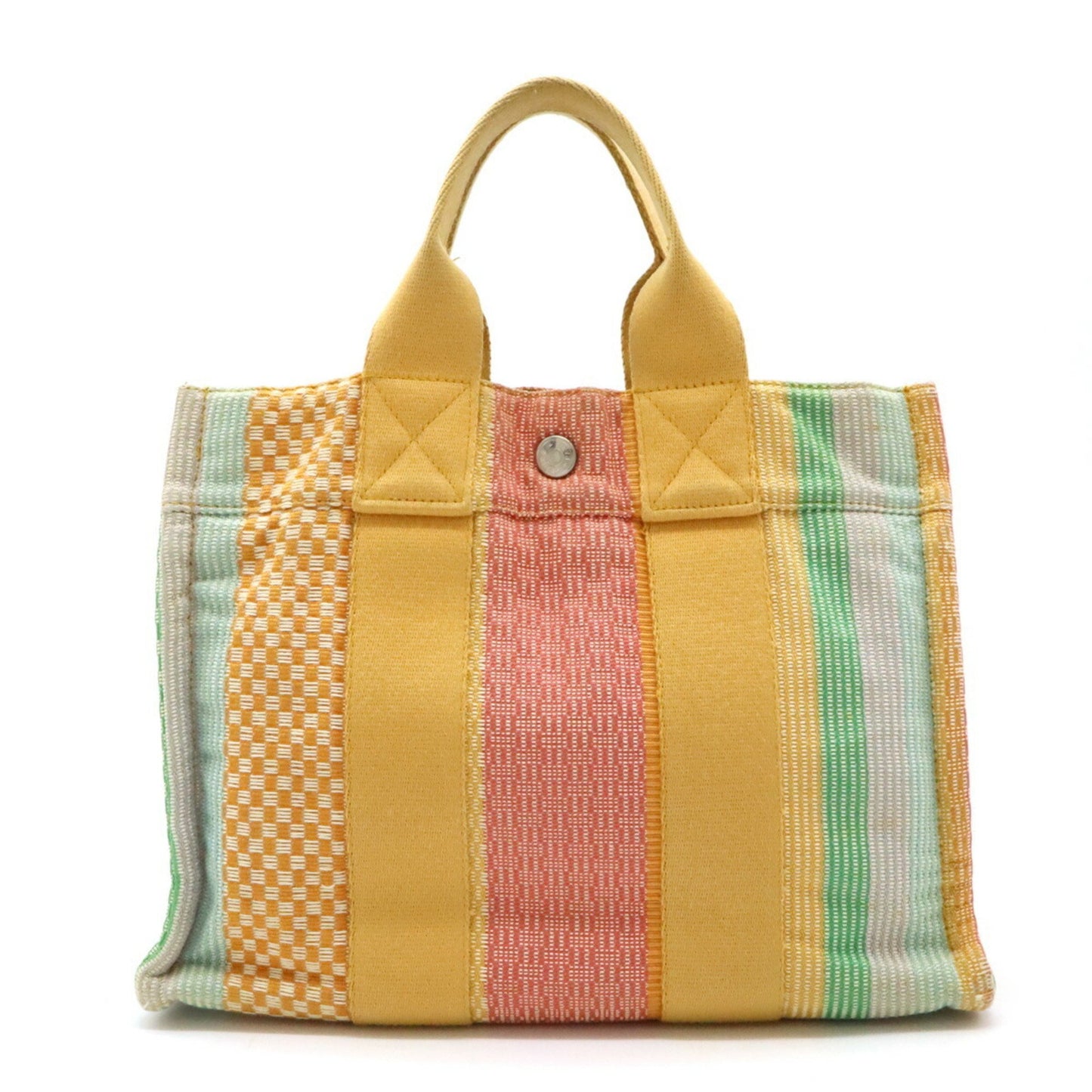 Hermès Fourre tout, Multicolour, Canvas, handbag