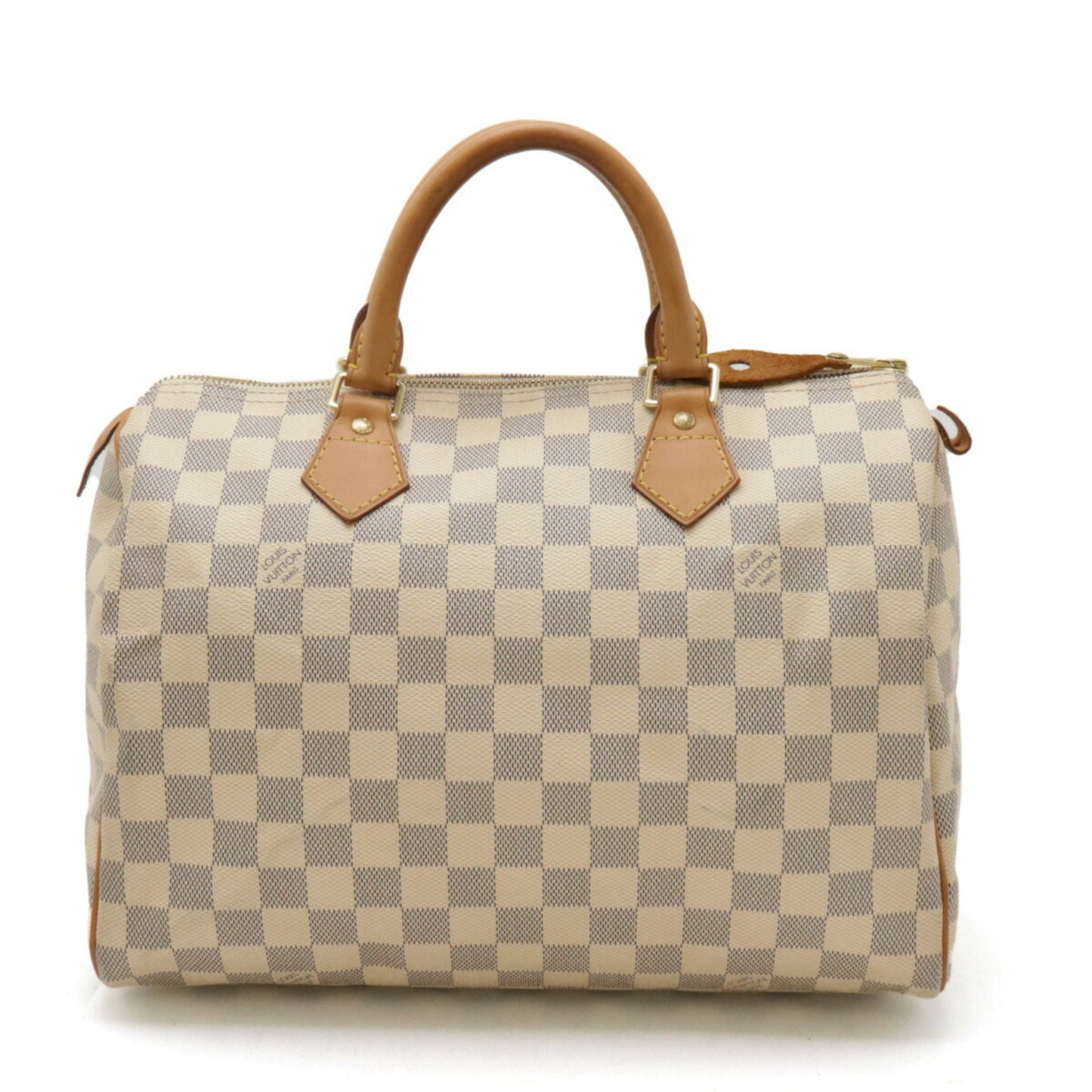 Louis Vuitton Speedy 30, White, Canvas, handbag