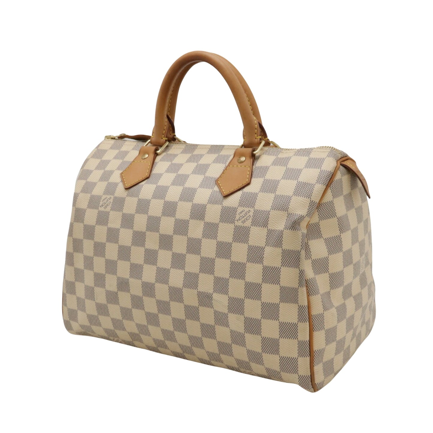 Louis Vuitton Speedy 30, White, Canvas, handbag