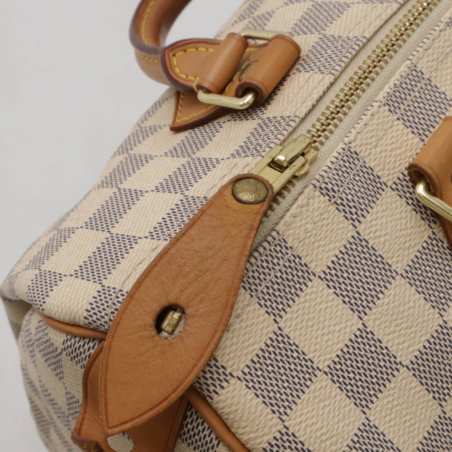 Louis Vuitton Speedy 30, White, Canvas, handbag