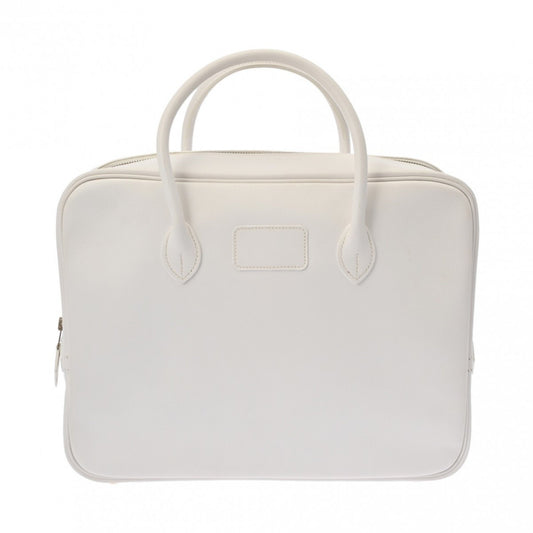 Hermès Eiffel, White, Leather, briefcase