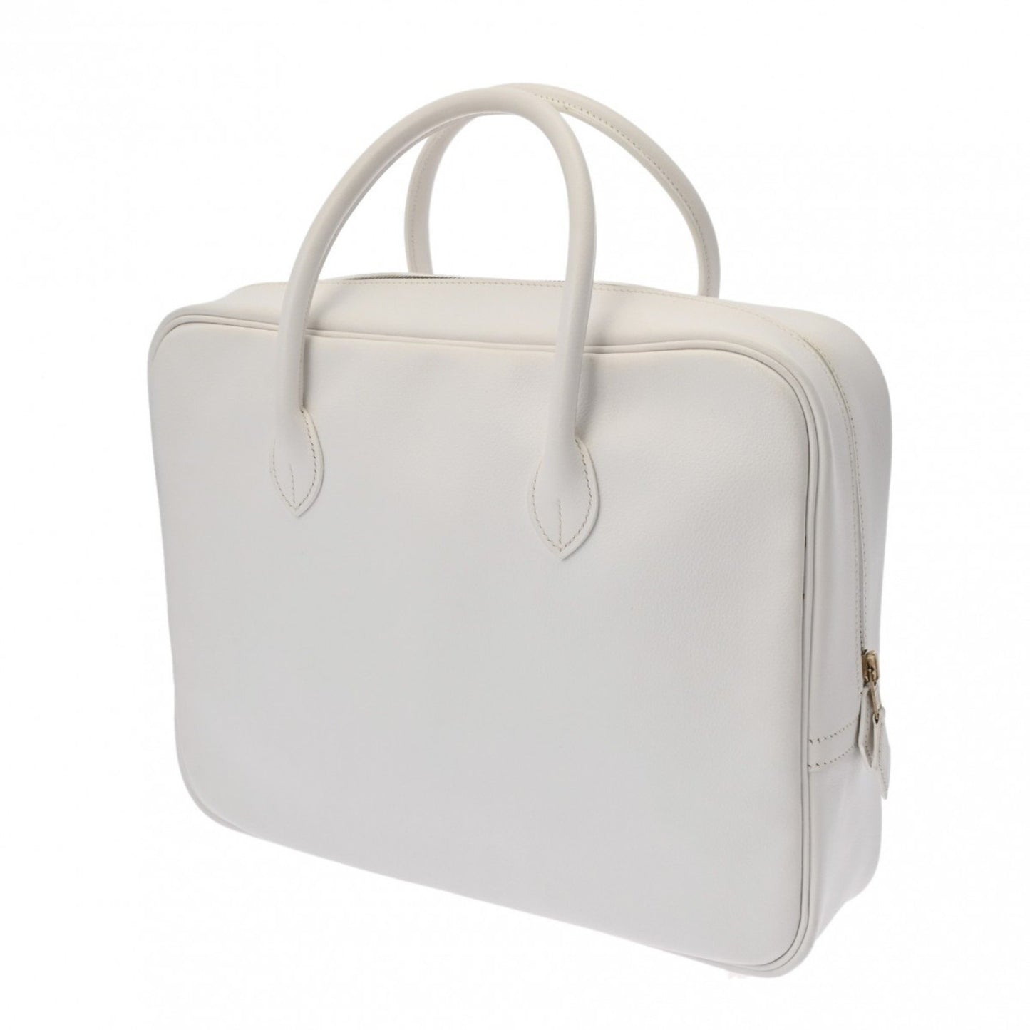 Hermès Eiffel, White, Leather, briefcase