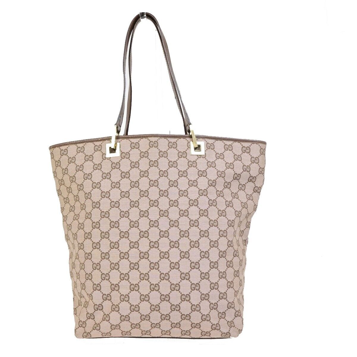 Gucci GG canvas, Brown, Canvas, tote