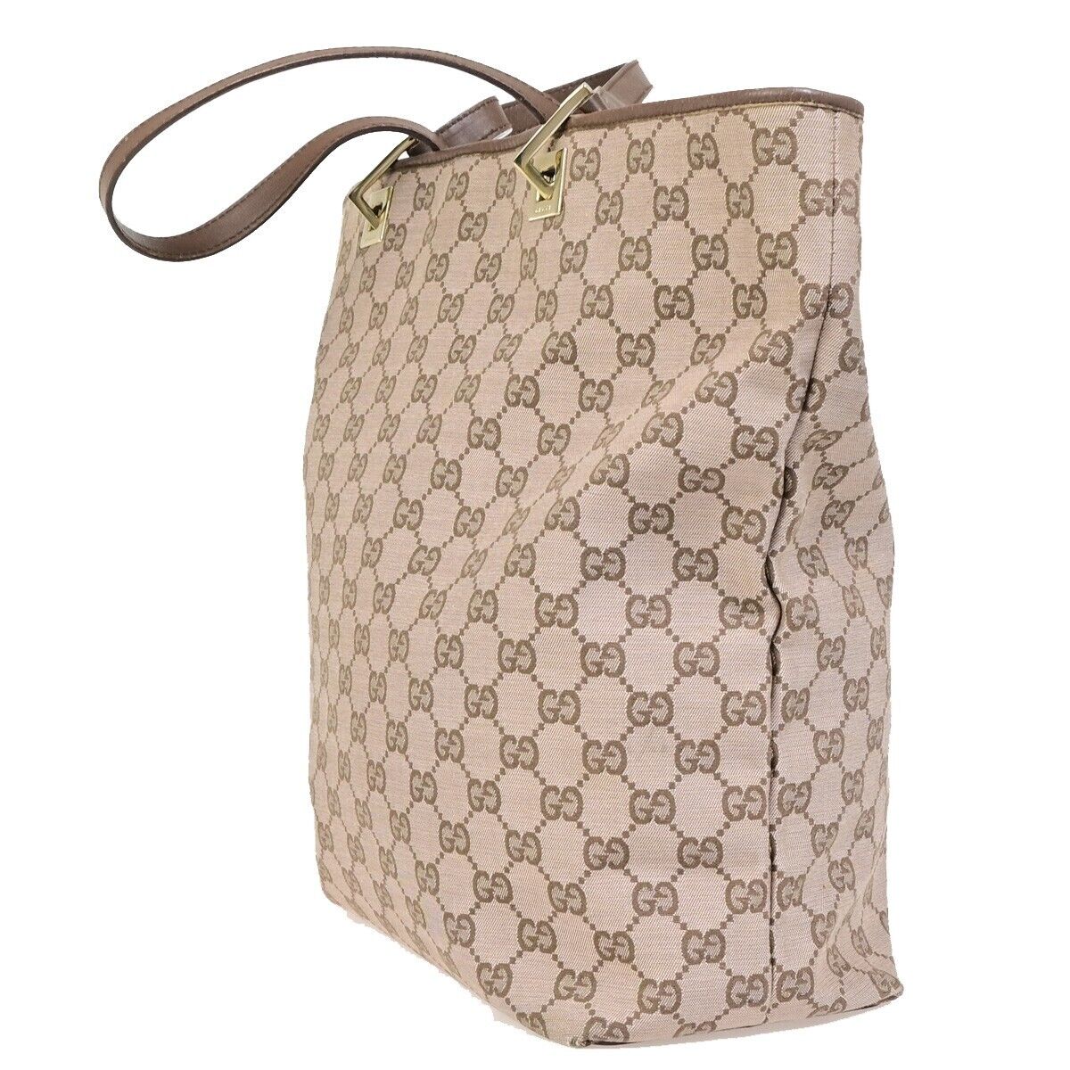 Gucci GG canvas, Brown, Canvas, tote