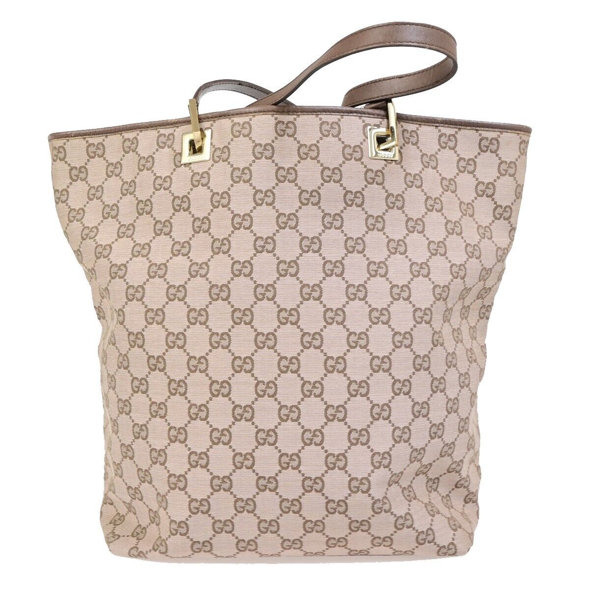 Gucci GG canvas, Brown, Canvas, tote