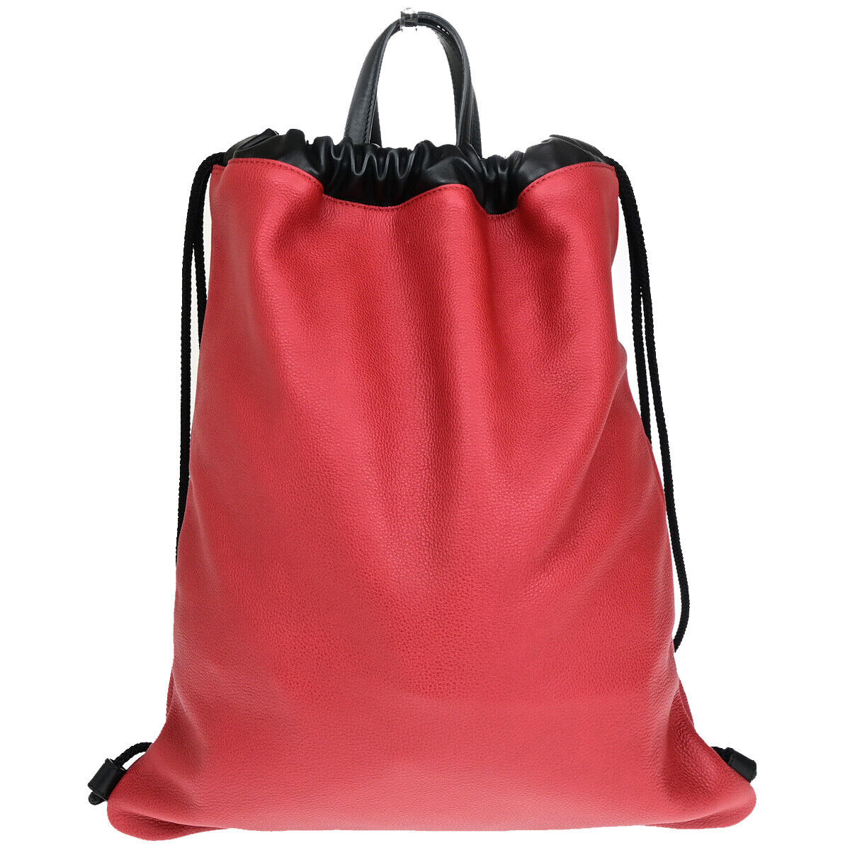 Gucci Drawstring, Red, Leather, backpack