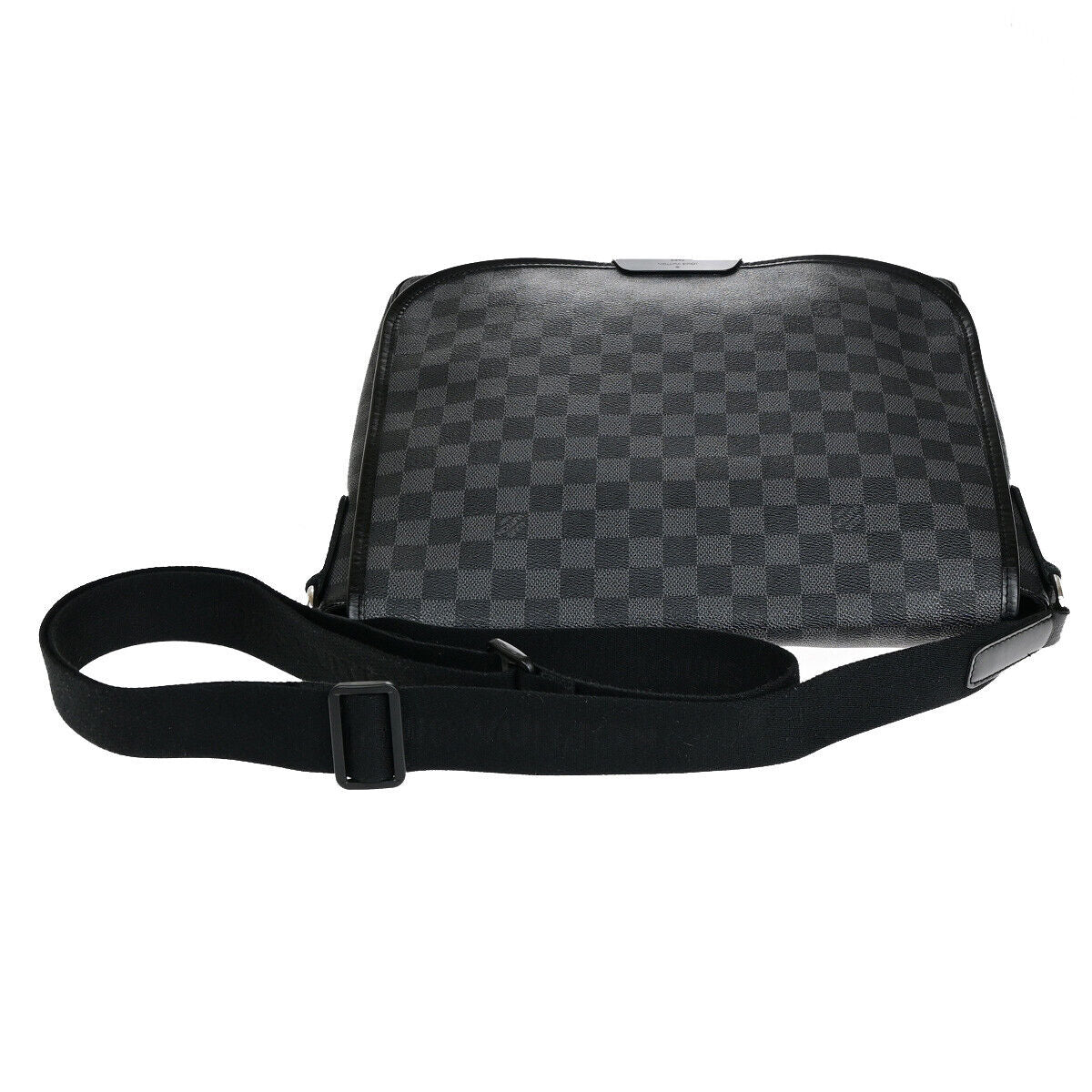 Louis Vuitton Daniel MM, Black, Canvas, shoulder