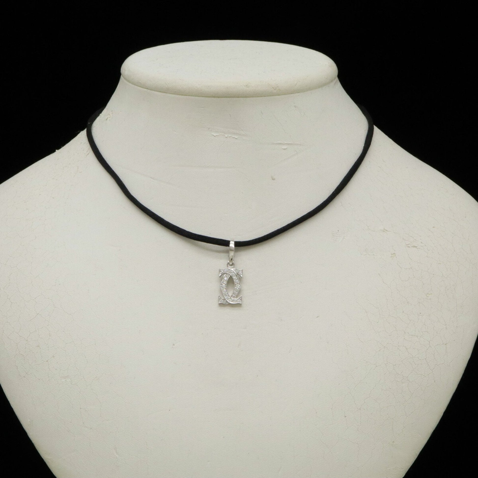 Cartier 2C C2, Silver, White Gold, necklace