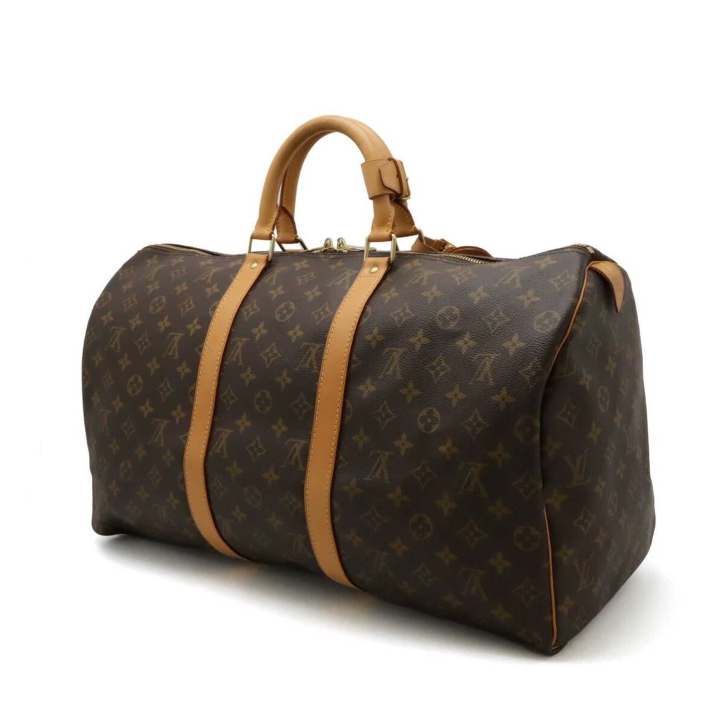 Louis Vuitton Keepall 50, Brown, Canvas, travel