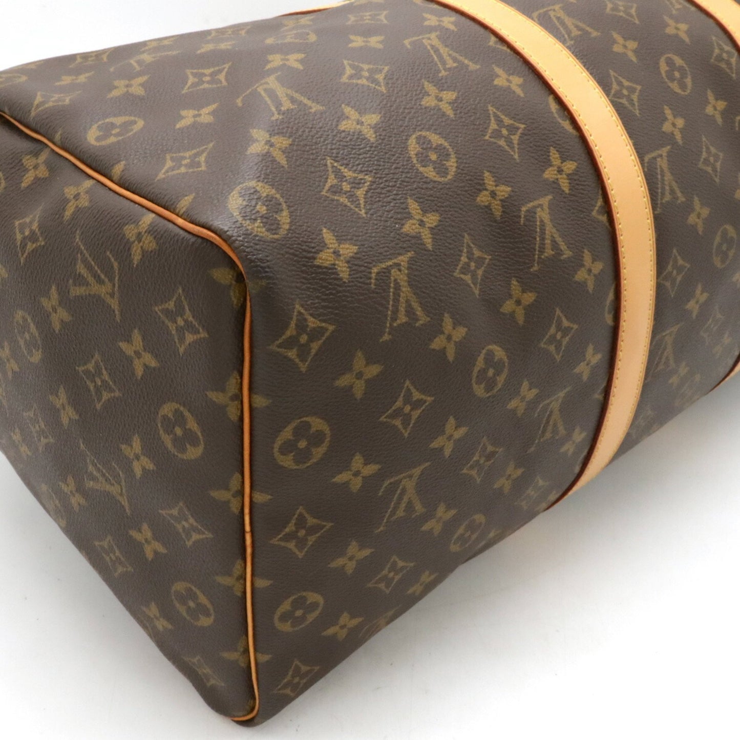 Louis Vuitton Keepall 50, Brown, Canvas, travel