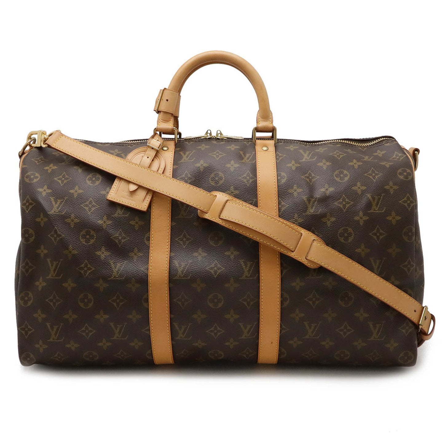 Louis Vuitton Keepall Bandouliere 50, Brown, Canvas, travel