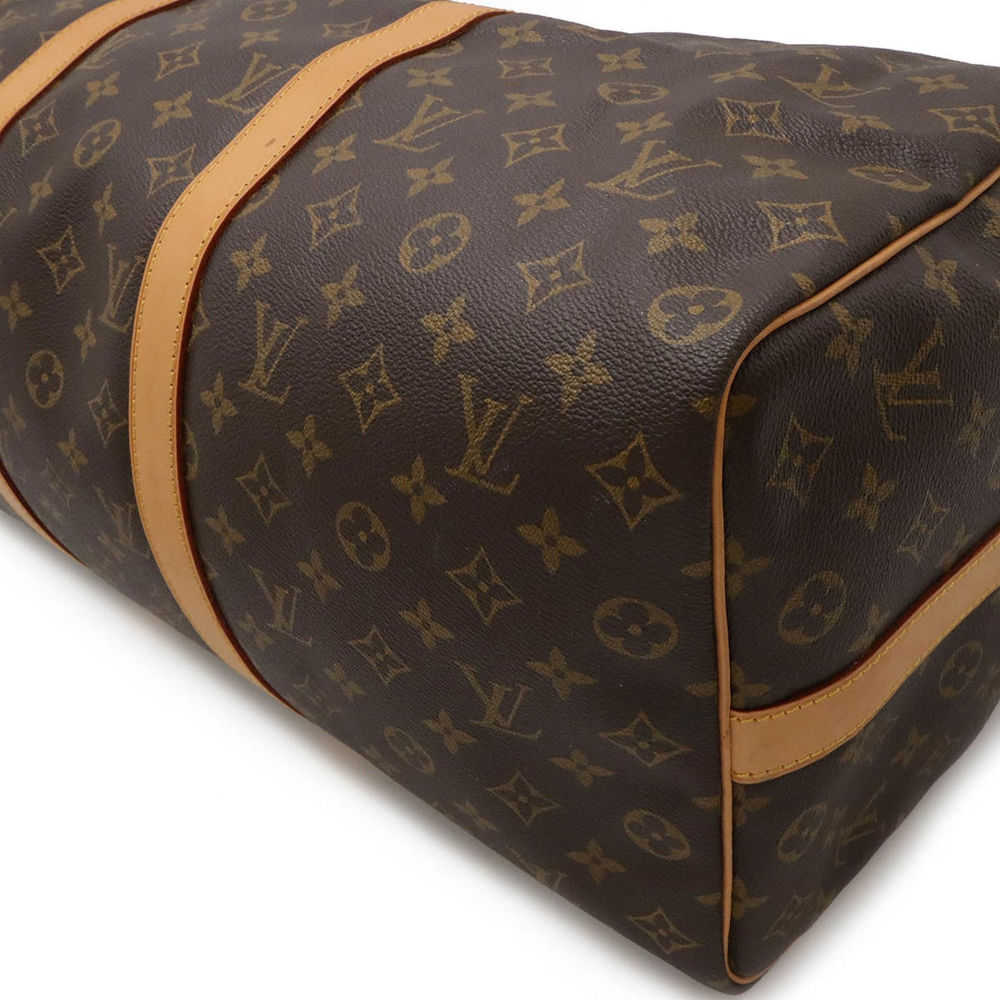 Louis Vuitton Keepall Bandouliere 50, Brown, Canvas, travel