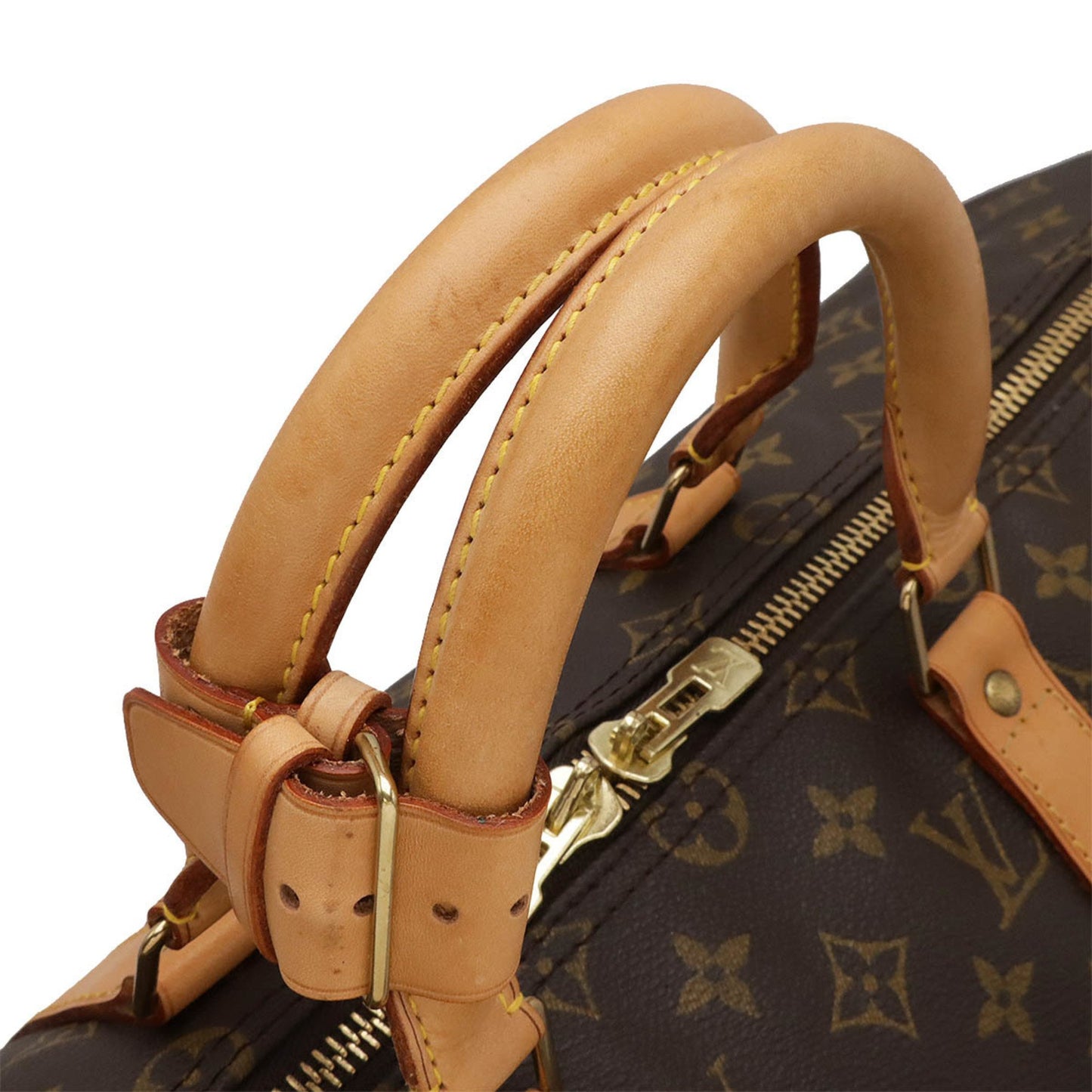 Louis Vuitton Keepall Bandouliere 50, Brown, Canvas, travel