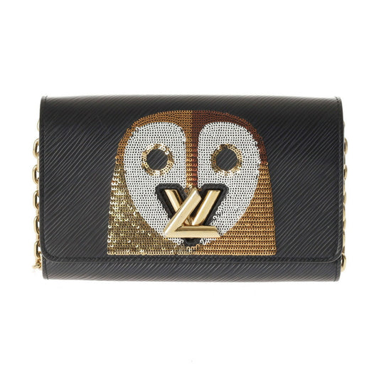 Louis Vuitton Twist, Black, Leather, wallet