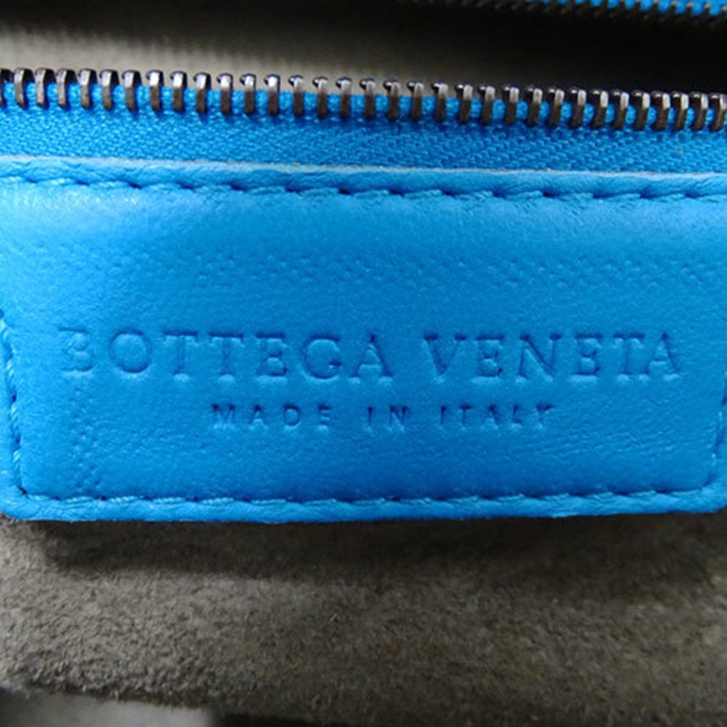 Bottega Veneta Intrecciato, Blue, Leather, handbag