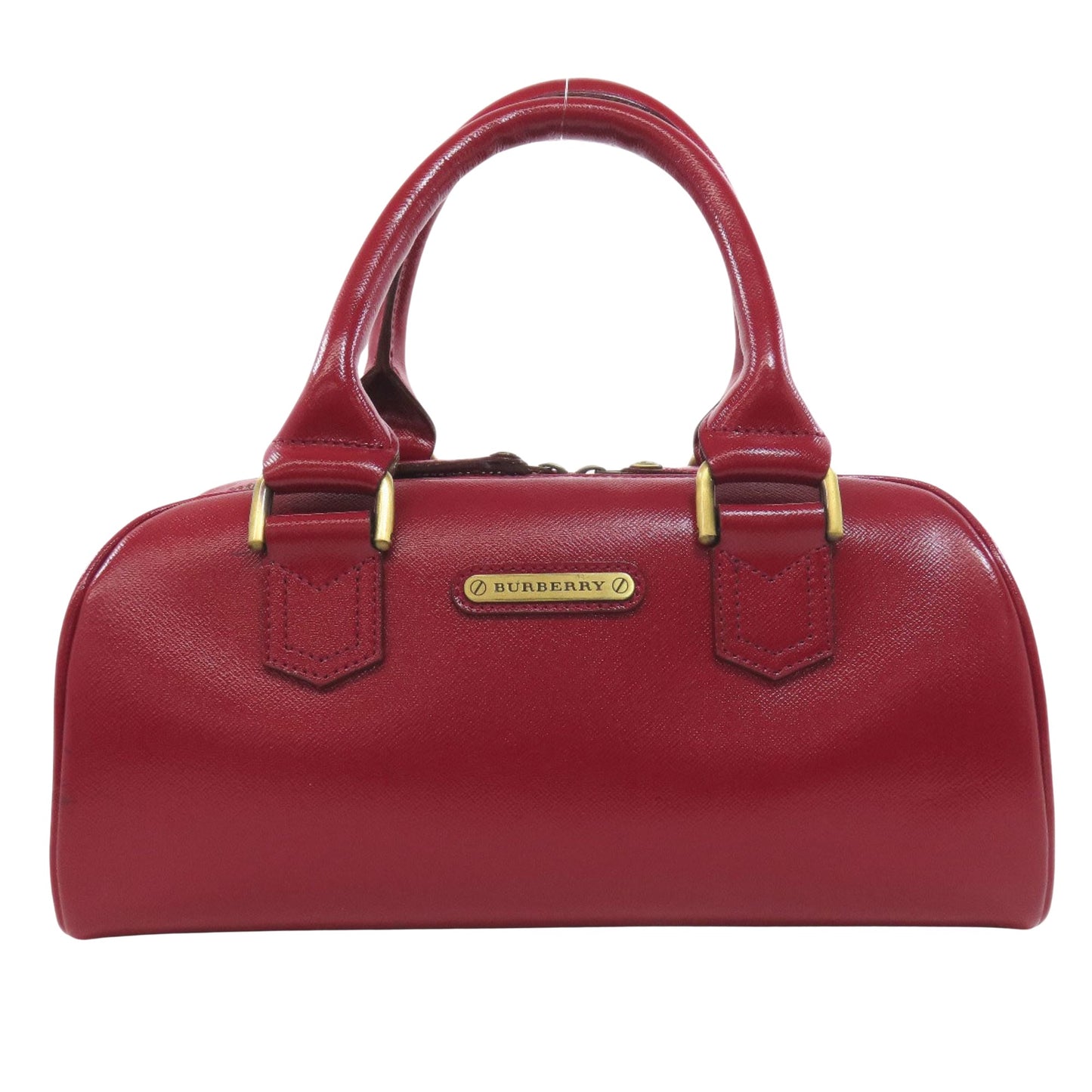 Burberry, Red, Canvas, handbag