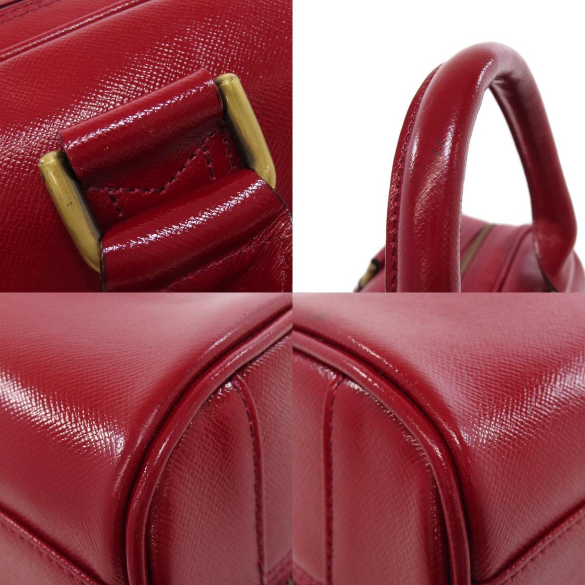 Burberry, Red, Canvas, handbag