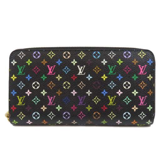 Louis Vuitton Zippy wallet, Black, Canvas, wallet