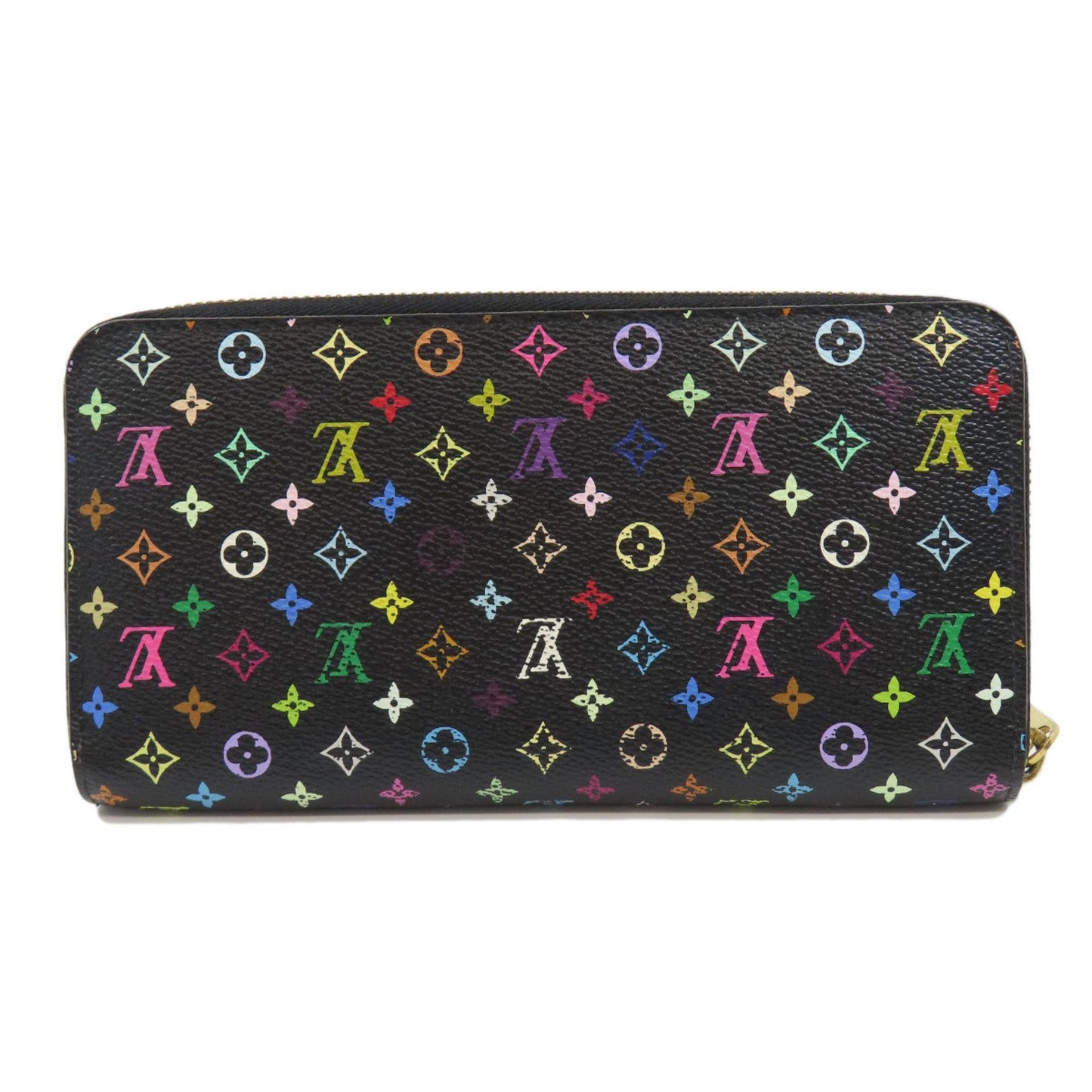 Louis Vuitton Zippy wallet, Black, Canvas, wallet