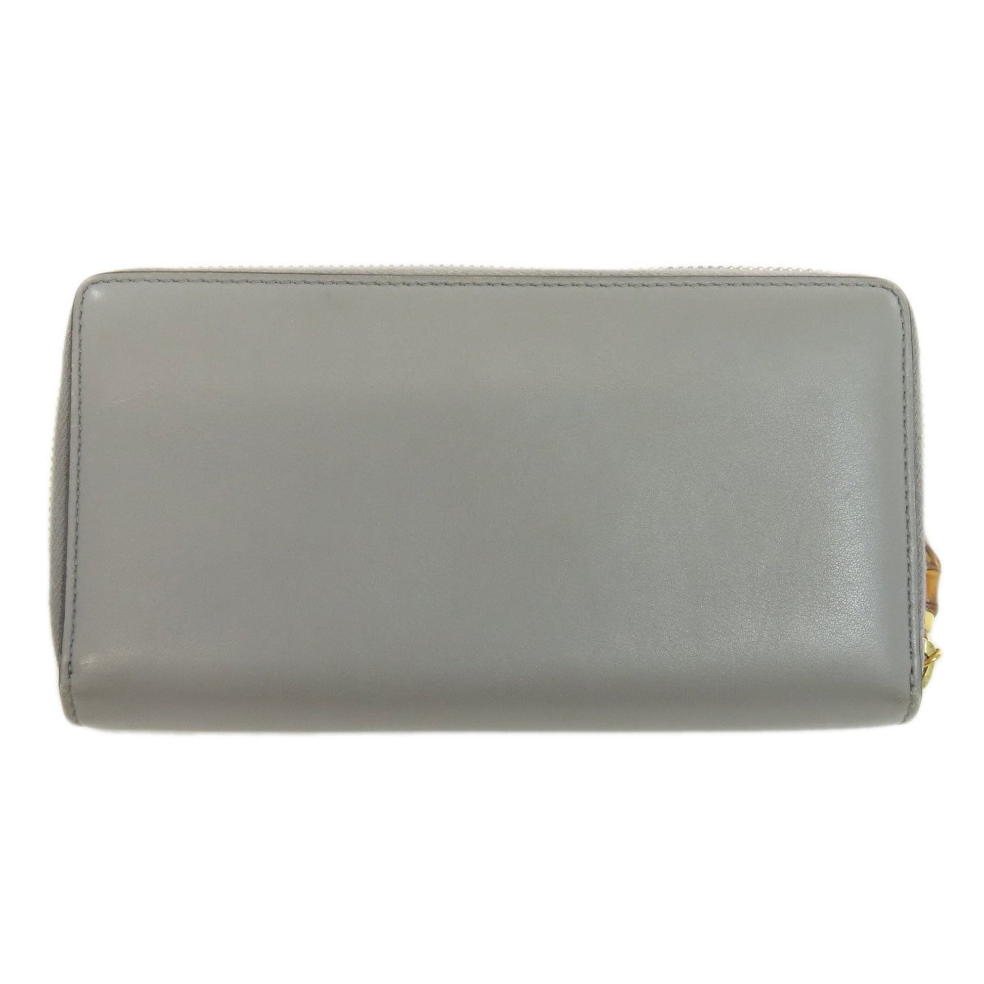 Gucci Bamboo, Grey, Leather, wallet