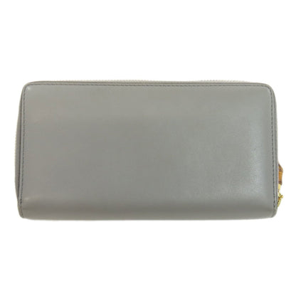 Gucci Bamboo, Grey, Leather, wallet