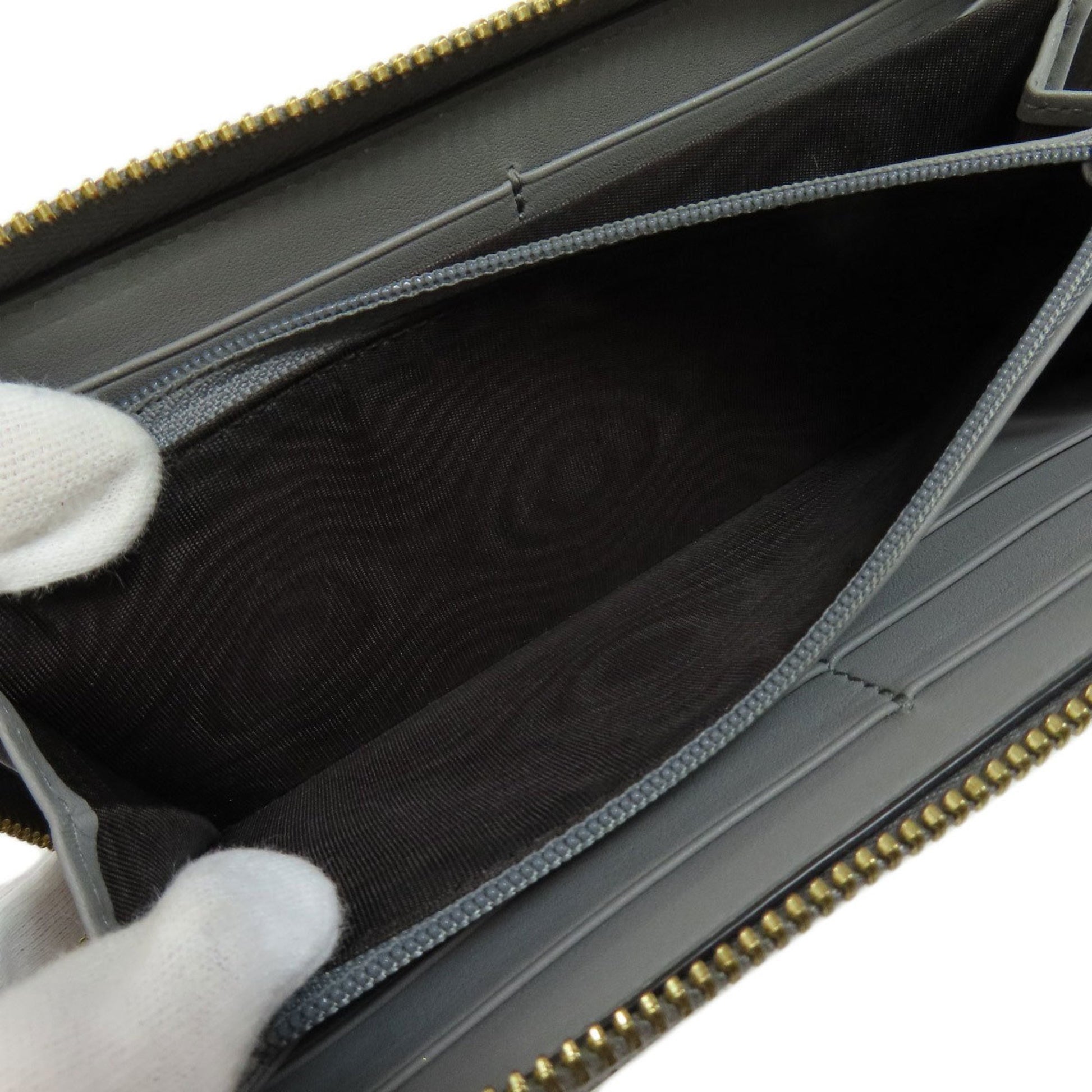 Gucci Bamboo, Grey, Leather, wallet